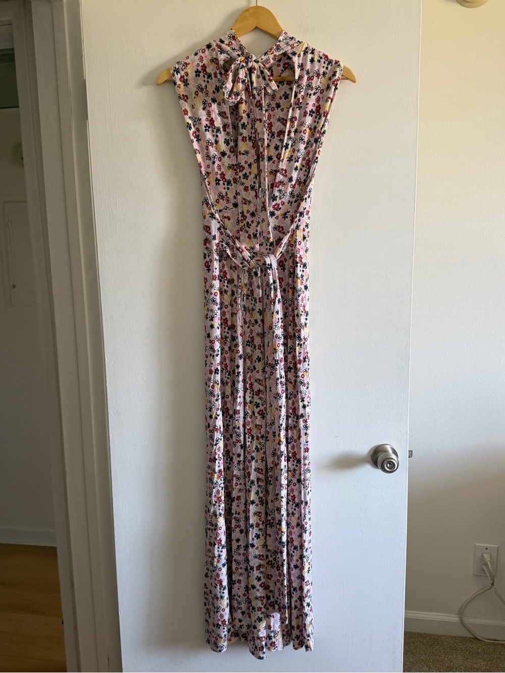 Free People Colorful Flower Vibe Check Jumpsuit size Small EUC - Picture 7 of 10